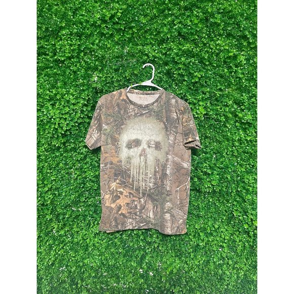 Vintage Real Tree x Marvel "The Punisher" T-shirt - Adult Mens Large - Picture 1 of 2